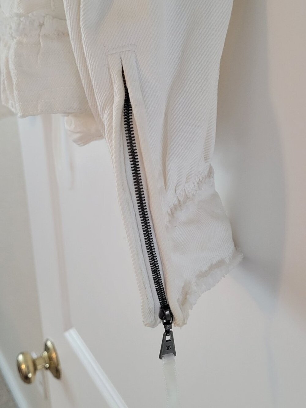 Louis Vuitton White Women's Zip-Front Jacket - Picture 5 of 5